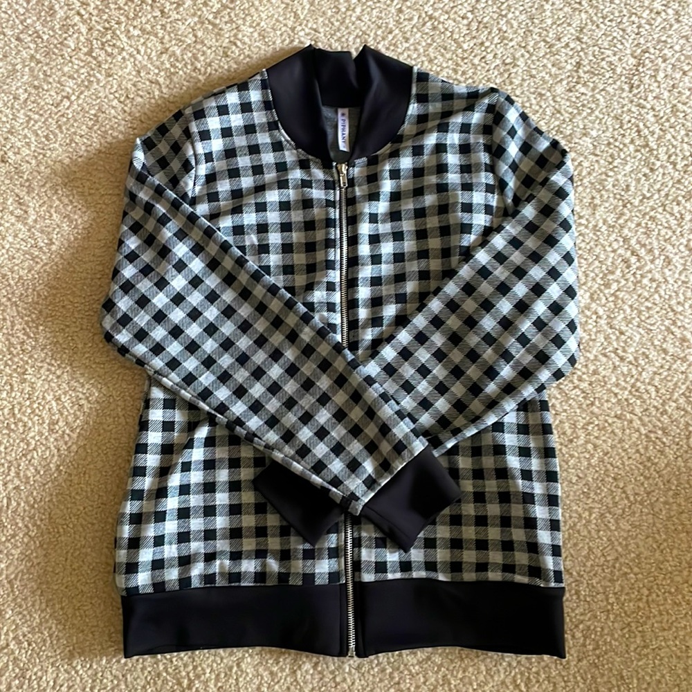 Piphany checkered bomber jacket